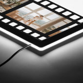 Family Movie Night with Photos Home Cinema Sign (Corner)