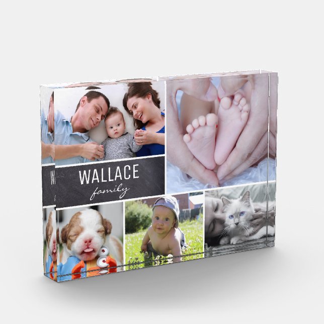 Family Multiple Photo Collage Multiple Block (Left)