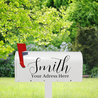 Family Name & Address - Personalized Mailbox Sticker