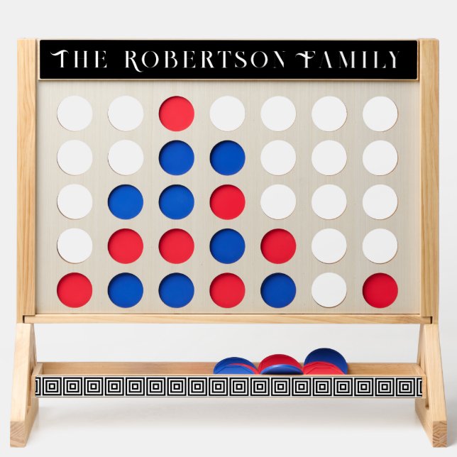 Family Name Black Mod Pattern Fast Four (Front)