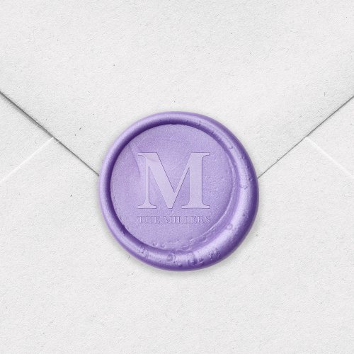 Family Name Bold Serif Monogram Wax Seal Stamp