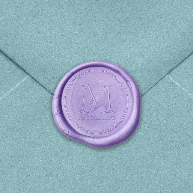 Family Name Bold Serif Monogram Wax Seal Sticker (Creator Uploaded)