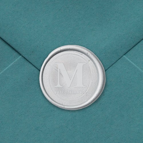 Family Name Bold Serif Monogram Wax Seal Sticker