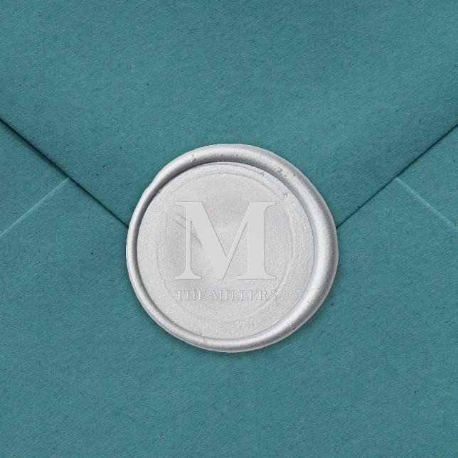 Family Name Bold Serif Monogram Wax Seal Sticker (Creator Uploaded)