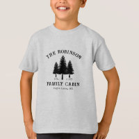 Family Name Cabin Rustic Country Trees 