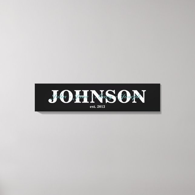Family Name Canvas (Front)