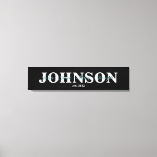 Family Name Canvas Print