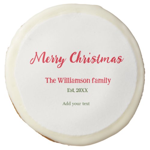 family name christmas holiday thanksgiving year ad sugar cookie