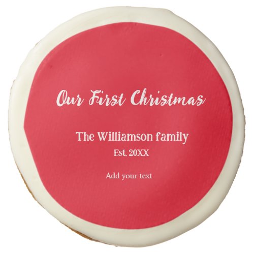 family name christmas holiday thanksgiving year ad sugar cookie