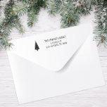 Family Name Christmas Return Address Self-inking Stamp<br><div class="desc">An elegant Christmas tree decorates this festive return address stamp.  Use on holiday mail,  gifts and cards.</div>