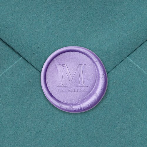 Family Name Classic Serif Monogram Wax Seal Stamp