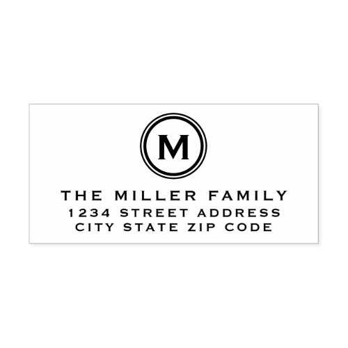 Family Name  Create Your Own Return Address Label Rubber Stamp