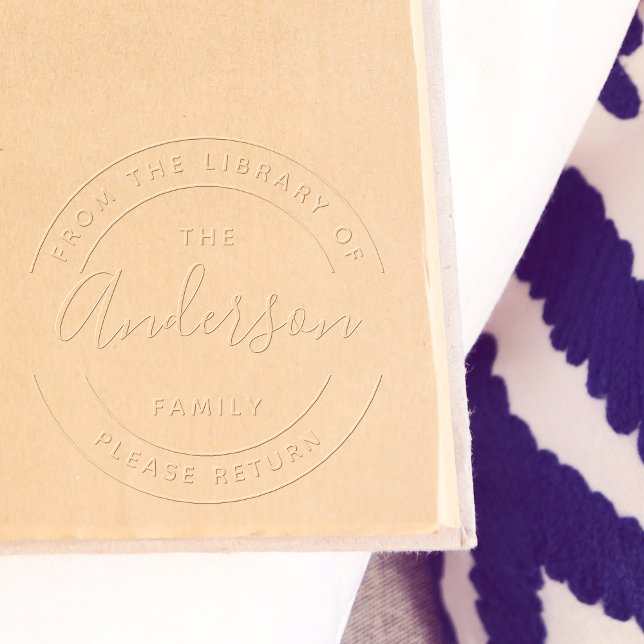 Family Name | Create Your Own Round Library Book Embosser (Creator Uploaded)