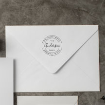 Family Name | Create Your Own Round Return Address
