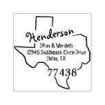 Family Name Create Your Own Texas Return Address Self-inking Stamp