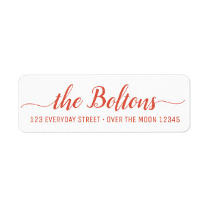 Family Name Custom Calligraphy Modern Font Elegant Label