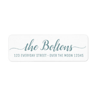 Family Name Custom Calligraphy Modern Font Elegant Label