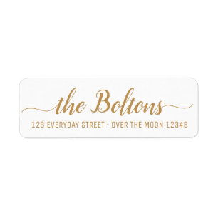 Family Name Custom Calligraphy Modern Font Elegant Label