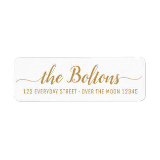 Family Name Custom Calligraphy Modern Font Elegant Label