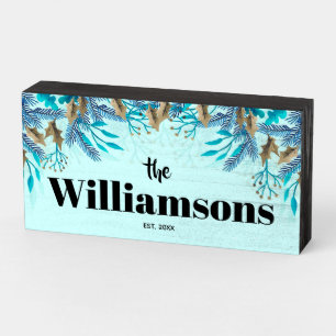 Family Name Custom Wooden Box Sign
