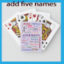 Family Name Dazzling Word Cloud Playing Cards