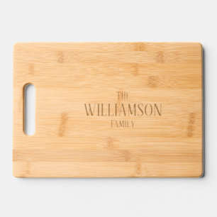 Family Name Engraved Cutting Board