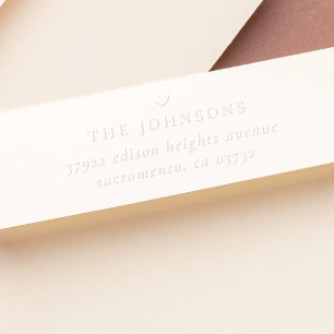 Family Name, Heart & Return Address Custom Embosser