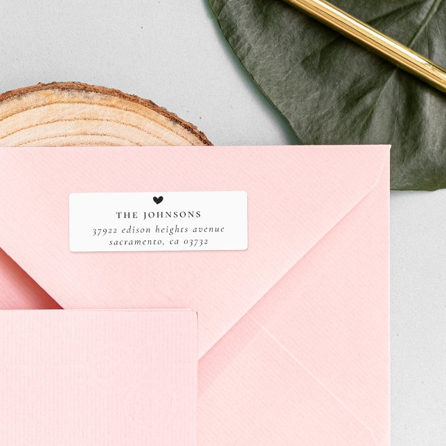 Family Name, Heart & Return Address Custom Labels (Creator Uploaded)