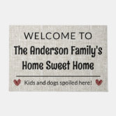 Home Sweet Apartment Welcome Mat Doormat, Zazzle