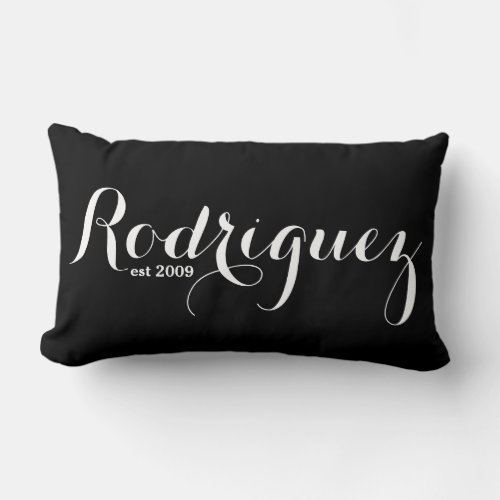 Family Name Lumbar Pillow _ Rodriguez