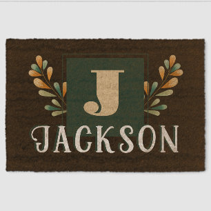 Family Name Monogram Coir Mat