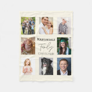 Family Name Monogram Fleece Blanket