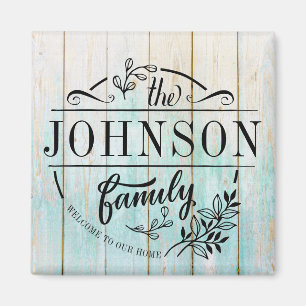 Family Name Monogrammed Magnet