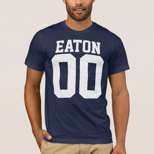 Family Name  Number Football Jersey T_Shirt