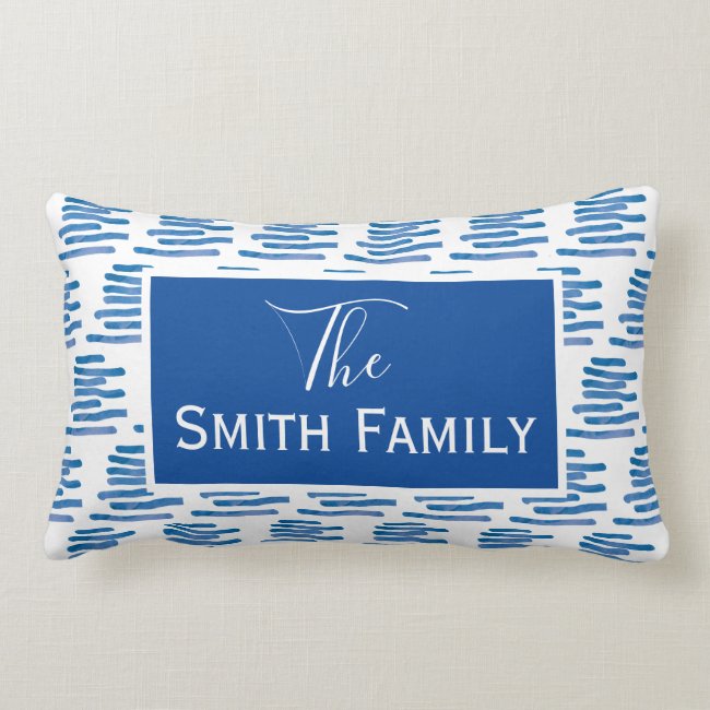 Family name - nursery decor lumbar pillow