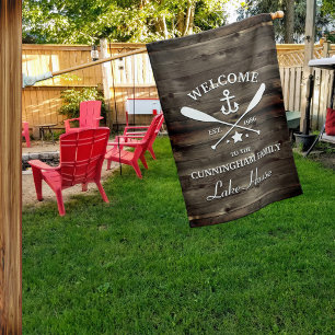 Family Name Oars and Anchor Custom House Flag