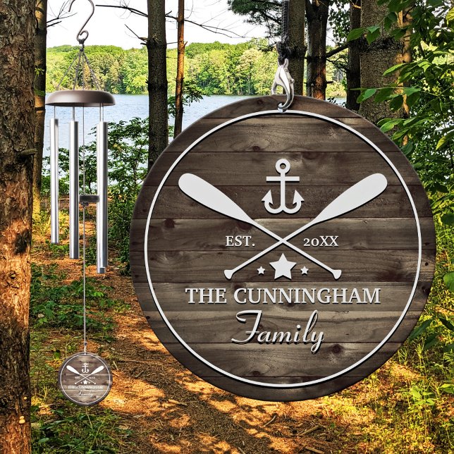Family Name | Oars and Anchor Custom Wind Chime (Creator Uploaded)
