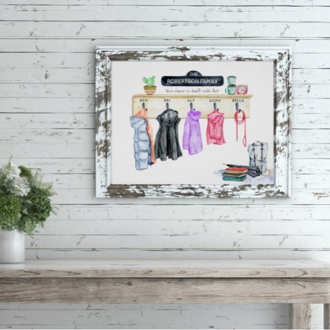 Family Name | Personalized Mudroom Keepsake Print (Creator Uploaded)