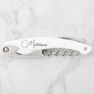 Family Name  Personalized Stylish Waiter's Corkscrew