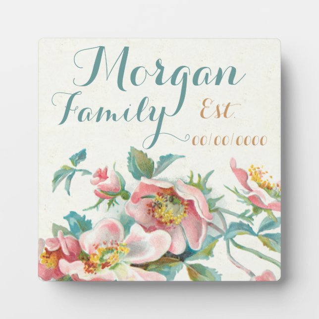 family name plaque,family name established plaque (Front)