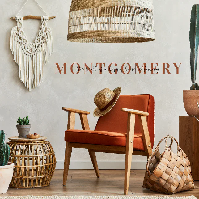 Family Name & Quote Wall Decal
