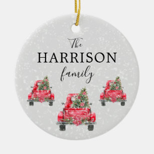 Chevy Truck Christmas Ornaments | Zazzle