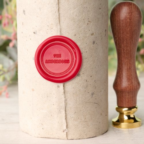 Family Name Red Wax Seal  Wax Seal Stamp Kit