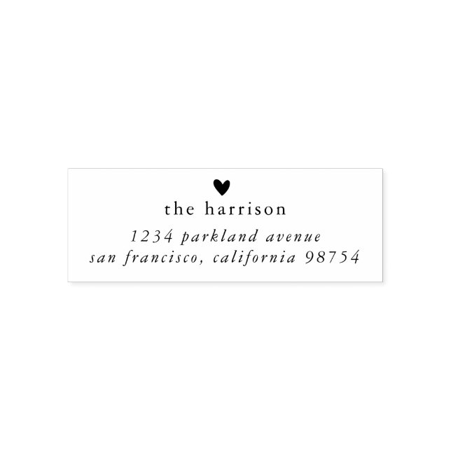 Family Name & Return Address Self-inking Stamp (Design)