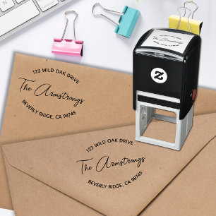 Family Name Return Address Self-inking Stamp