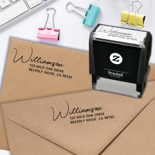 Family Name Return Address Self-inking Stamp