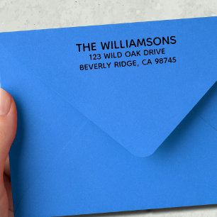 Family Name Return Address Self-inking Stamp