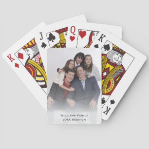 Family Name Reunion Photo Unique Novelty Keepsake Poker Cards
