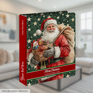 Family-Name Santa Claus Christmas binder