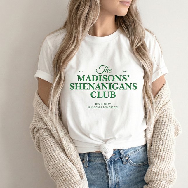 Family Name Shenanigan St. Patricks T-Shirt Tri-Blend Shirt (Creator Uploaded)